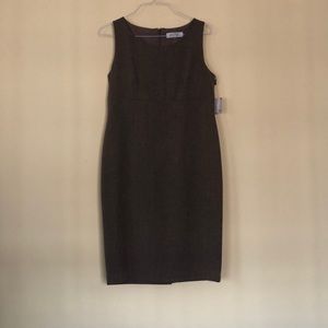 NWT Kasper dress Size 10 in Mink/Black